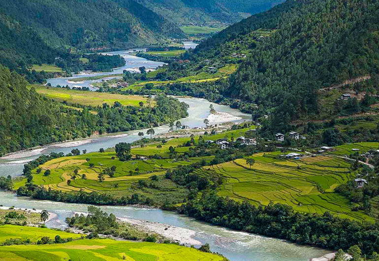 mochhu, punakha, bhutan