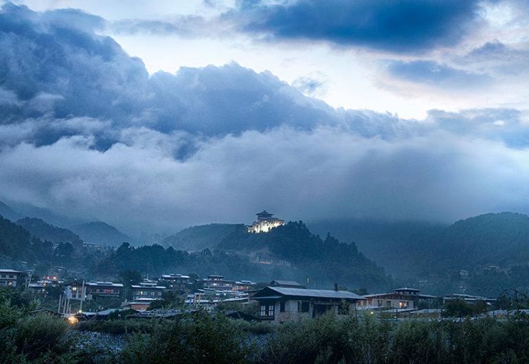 jakar dzong, bhumthang, bhutan